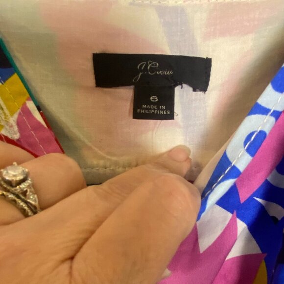 RARE NWOT J.Crew Apron Tiered Maxi Dress Floral Women’s 6 - Picture 4 of 8